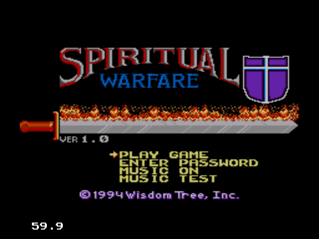 Spiritual Warfare screenshot 4 for Sega Genesis